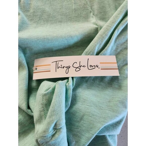 Things She Loves Green Lucky Tee Shirt Size XXL - Picture 7 of 8